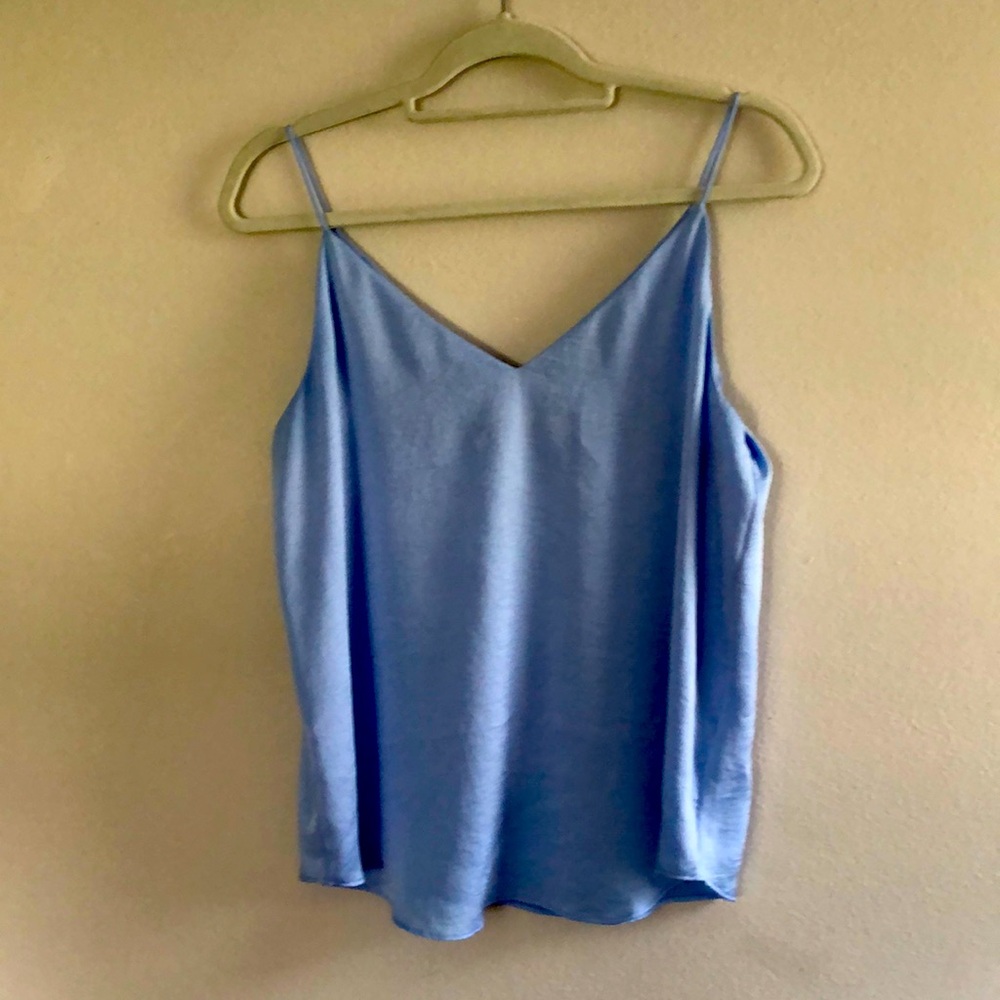 Spaghetti strap top - blue